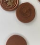 Rampant lion bronze coloured 12 wax seals - Image 6
