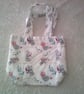 Little Grey Teddy Bear with Candy Cane Gift Bag - Image 1
