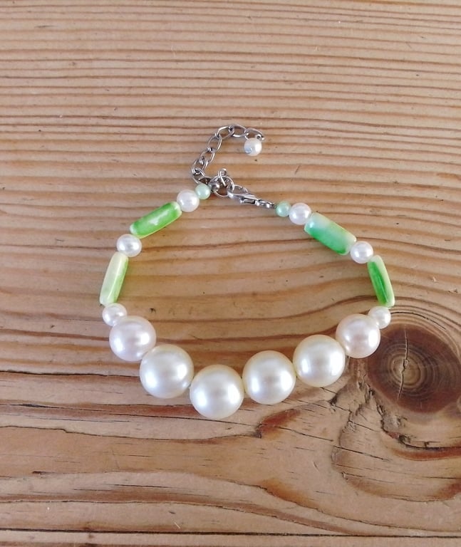 Handmade beaded bracelet.