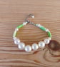 Handmade beaded bracelet. - Image 1