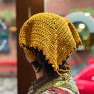 Mustard Crocheted Bandana