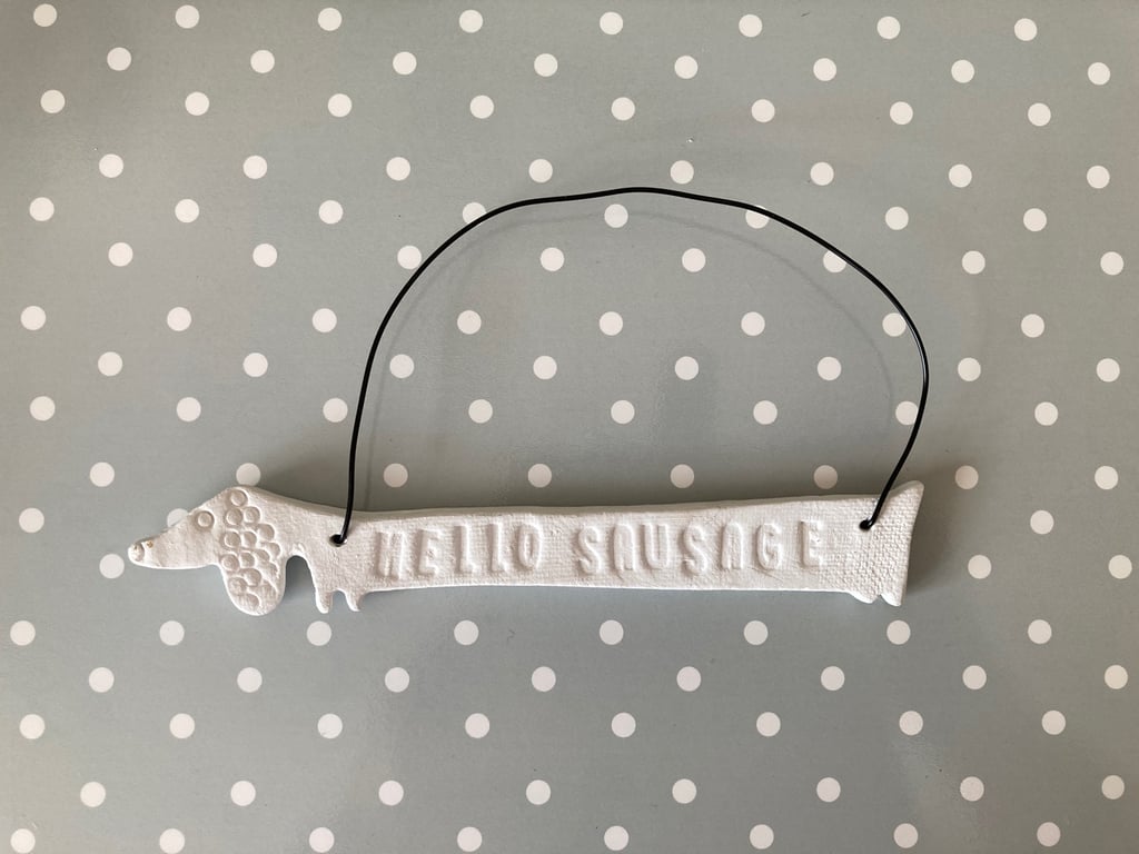 Sausage dog hanger, gift idea, dachshund lover 