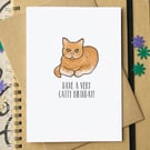 Funny "Have a Very Catty Birthday" Cat Card