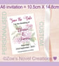 Save the Date Wedding Invitation Card (flat A6 card) - Image 7