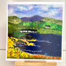 At the end of the loch, original art print