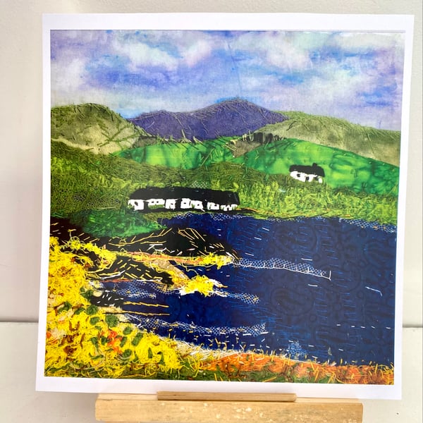 At the end of the loch, original art print