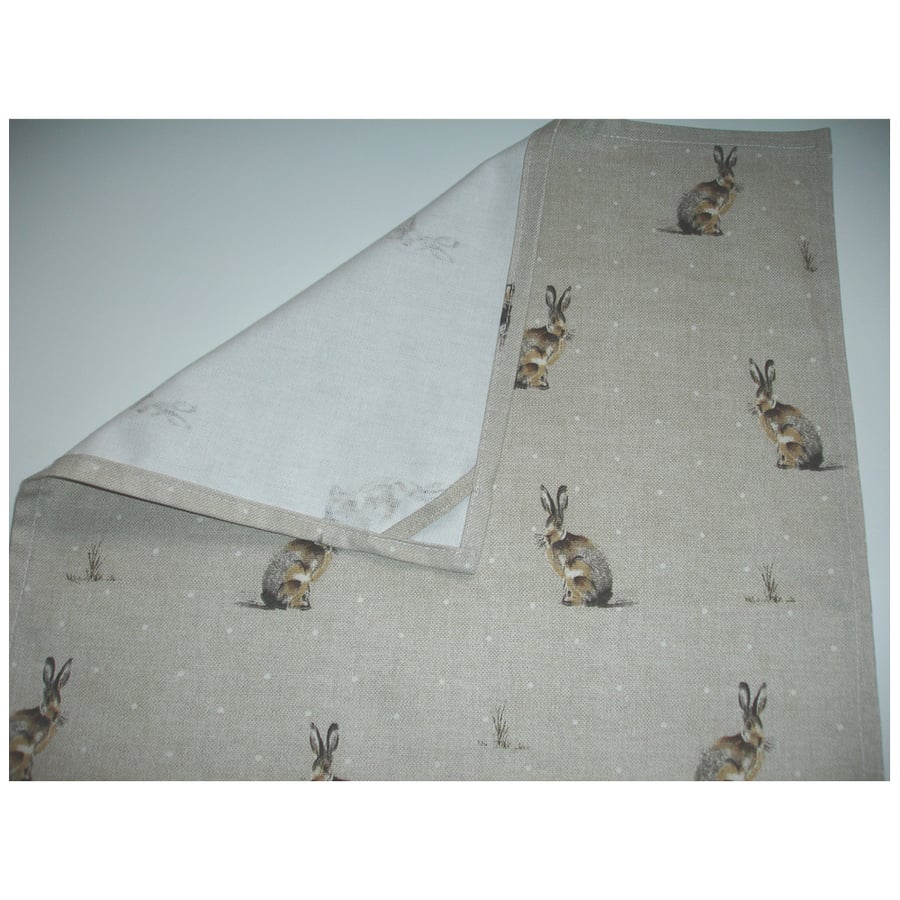 Tea Towel Hare Rabbit