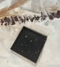 Black and gold-leaf square resin coasters (handmade) - Image 1