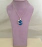 Vibrant Blue Teardrop Wave Pendant - Image 5