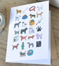 Dog Alphabet Greetings Card - Image 3