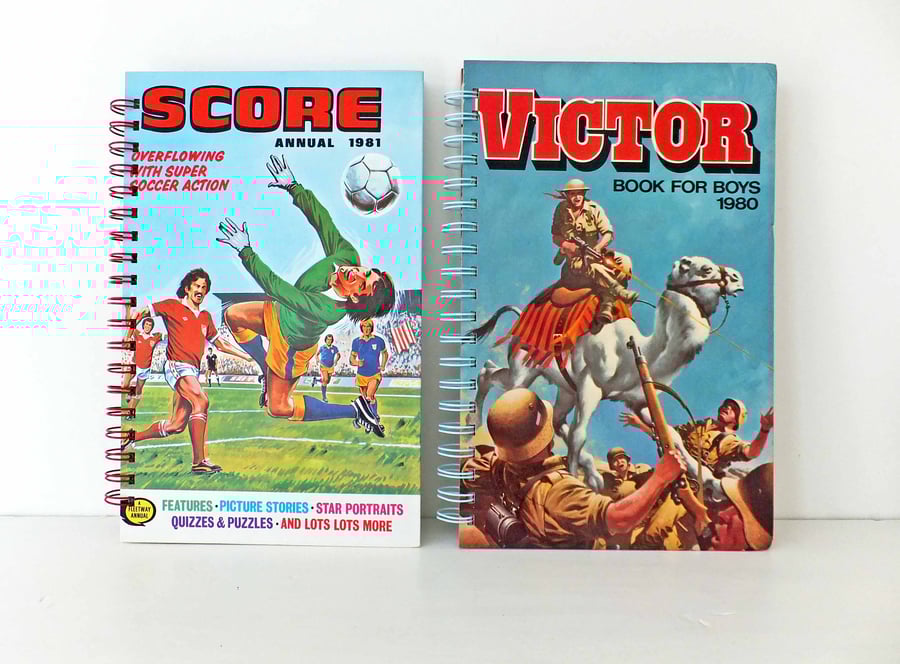 Recycled SCORE 1981 Notebook - Football journal