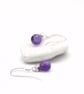 Amethyst silver earrings - Image 3