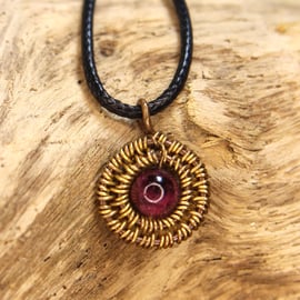 Red Garnet Pendant 