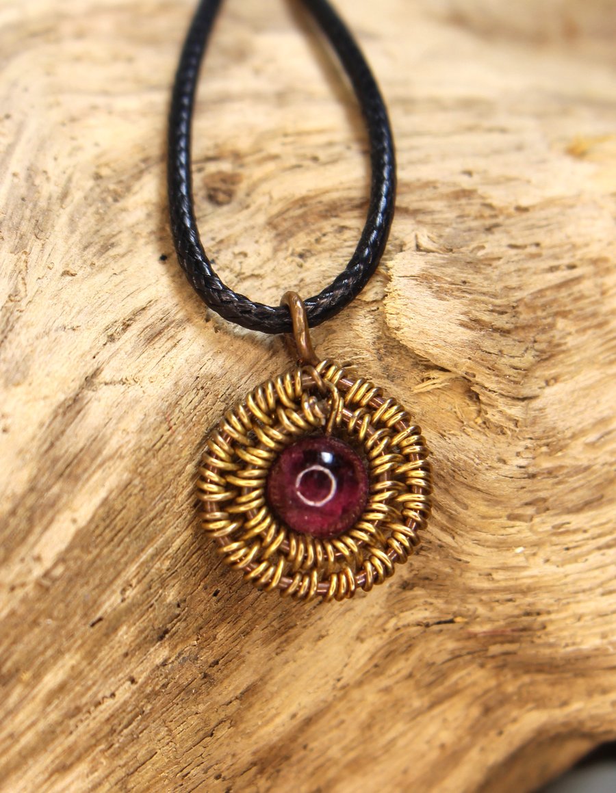 Red Garnet Pendant 