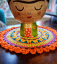 colourful crochet mandala doily - Image 5