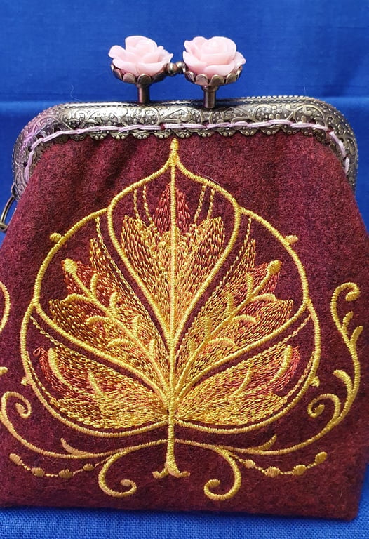 The Gilded Mirage Aspen Leaf Coin Purse