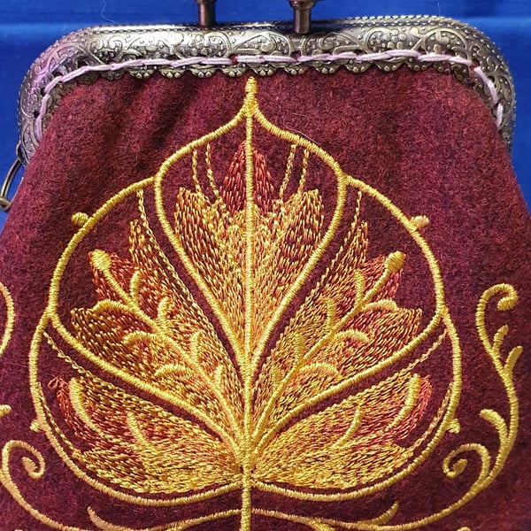 The Gilded Mirage Aspen Leaf Coin Purse