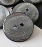 22.4mm Blue Silver Mix Sparkle Buttons x 5 Buttons - Image 3
