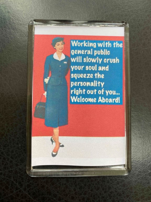 Working With The General Public Fridge Magnet