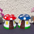 Hand painted Toadstool pot
