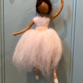 Needle felted Ballet dancer decoration