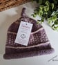 Designer Baby Knotted Fairisle Rolled Beanie Hat 6 - 12 months size  - Image 3