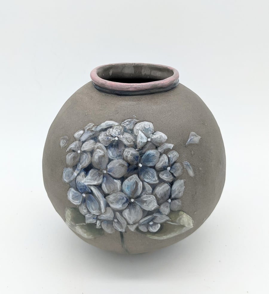 Hydrangea Moon Vase