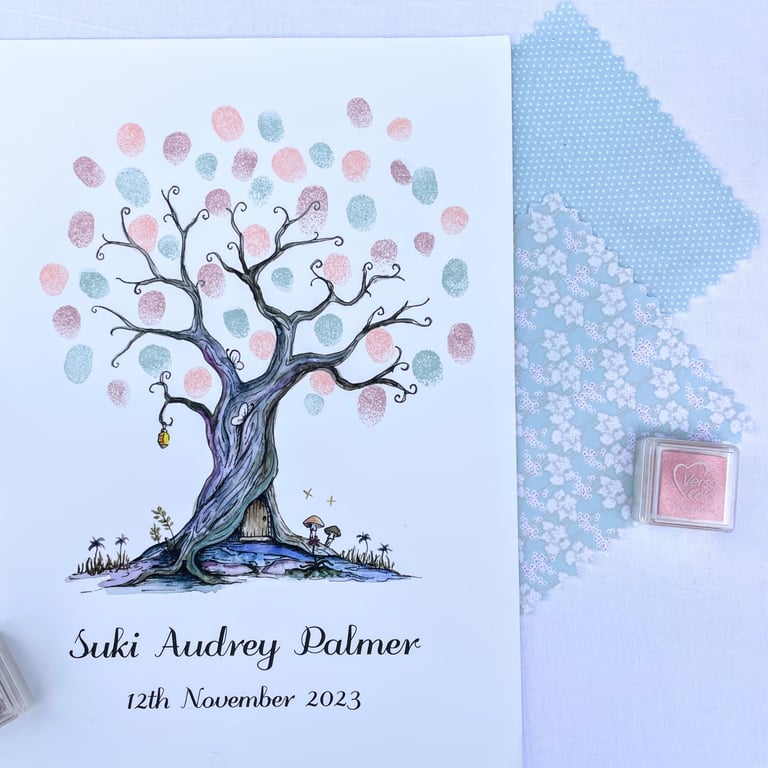 Guest book tree: magical & mythical design