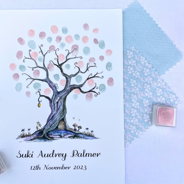 Guest book tree: magical & mythical design