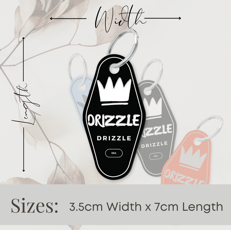 Drizzle Drizzle Motel Keyring, In My Soft Guy E... - Folksy