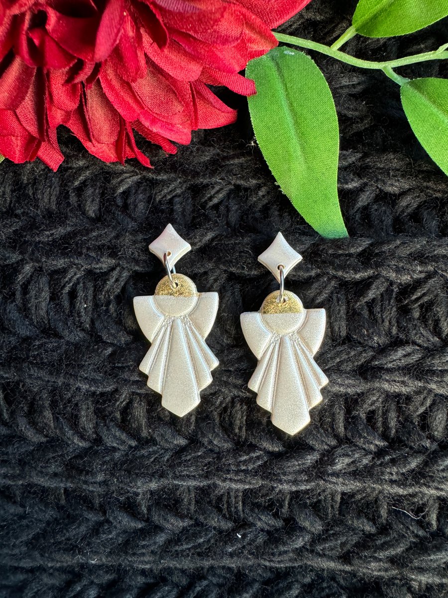 Conceptual Angel Earrings