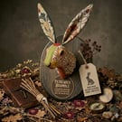 Faux hare head wall mount- Petalwick Bramble