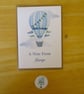 Hot Air Balloon Notelet Set x 6 with Envelopes and Stickers - Personalised  - Image 4