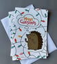 Pack of 6 Merry Christmas hedgehog cards. Festive hedgehog cards. - Image 3