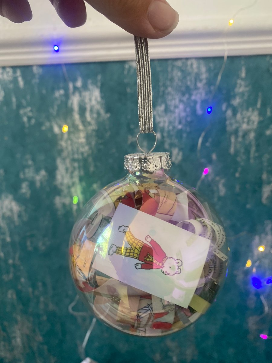 Rupert Bear Glass Bauble