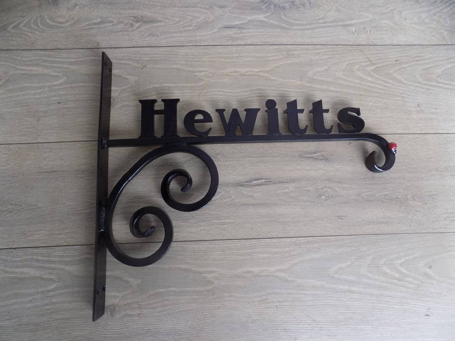 Custom House Name Sign...............................Wrought Iron (Forge Steel) 
