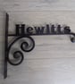 Custom House Name Sign...............................Wrought Iron (Forge Steel)  - Image 1