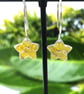 Enamel and fine silver dangle earrings  - Image 2