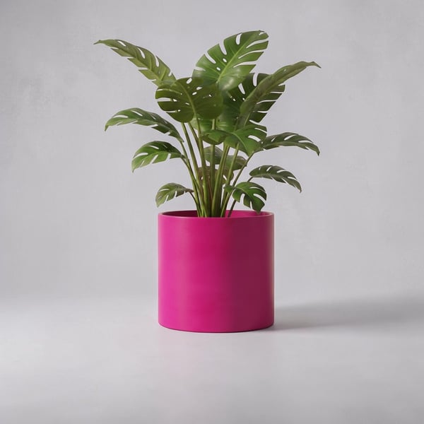 Extra Large 23 cm Fuchsia Pink Statement Plant Pot Indoor Planter