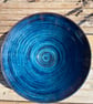Handmade Dark Blue Stoneware Bowl - Image 3