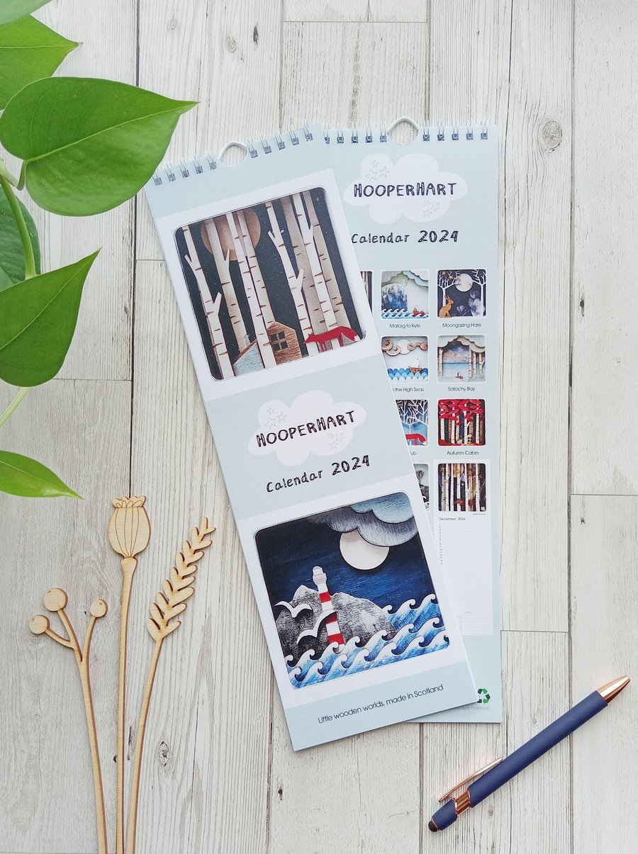 2024 Calendar - British Countryside & Coast - Wildlife - British Isles