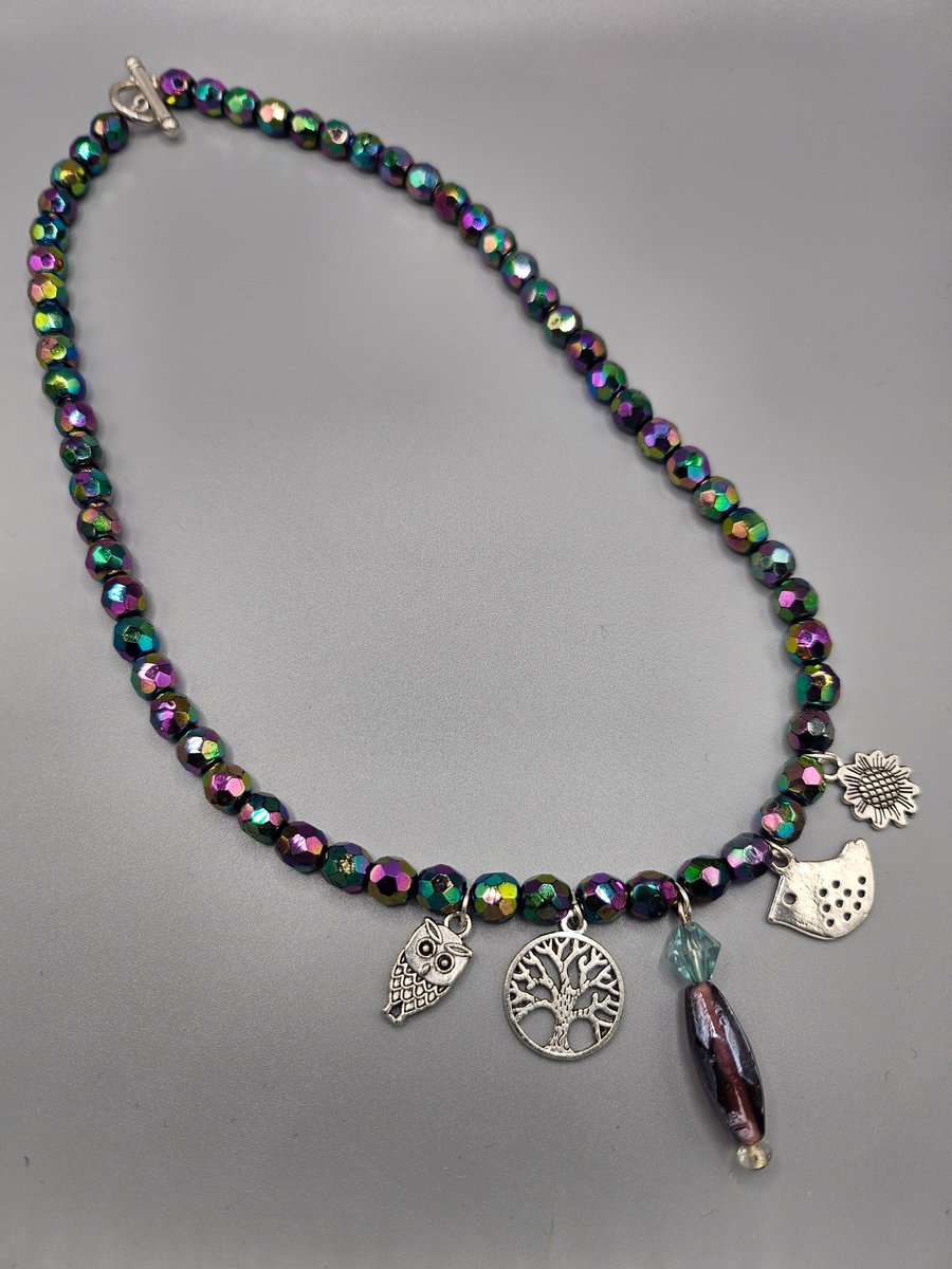 Beaded Charm Necklace 