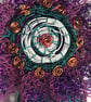 Collectable Commemorative Rosette for Women - Purple, green and white brooch - Image 10