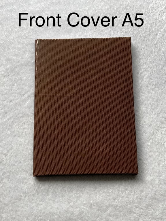 A5:  Softcover Steampunk Shiny Brown Lamé coloured leather bound lined notebook