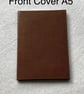 A5:  Softcover Steampunk Shiny Brown Lamé coloured leather bound lined notebook