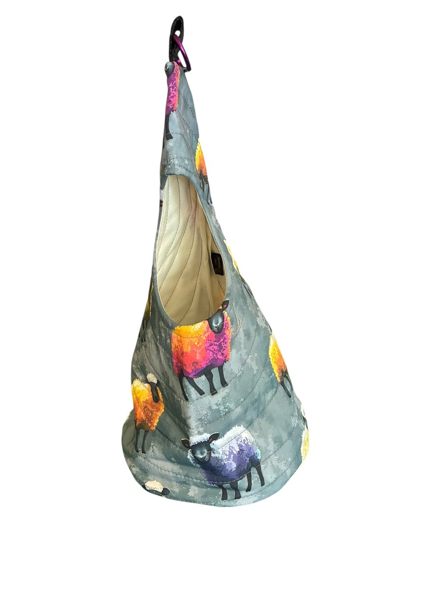 The Nest for Spinning and Weaving - Sheep on Grey