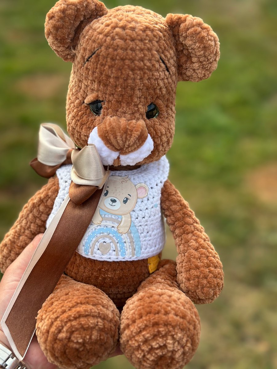 Handmade Crochet Amigurumi Soft Toy teddy bear