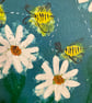 Painting: 'She made a beeline for the daisies' - Image 4