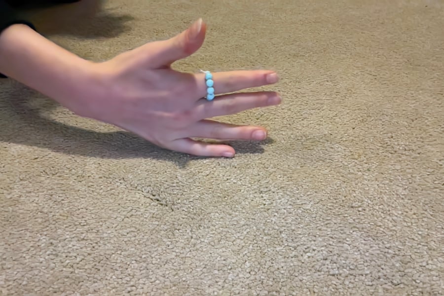 pale blue ring size: small