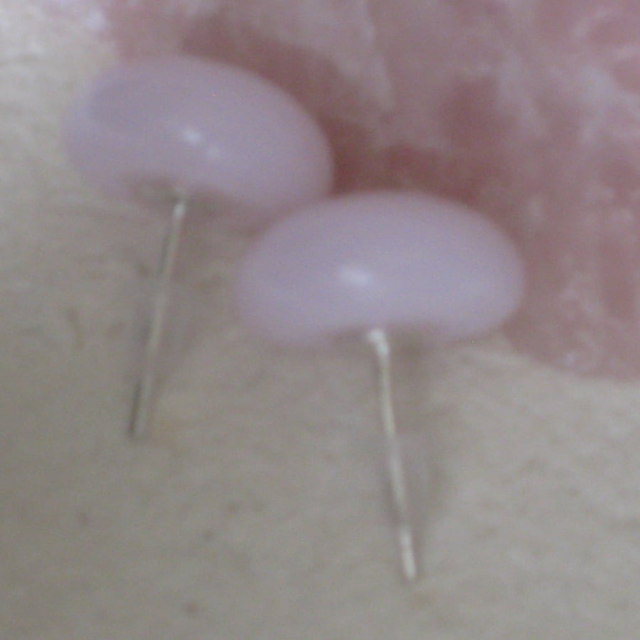 Fused glass stud earrings